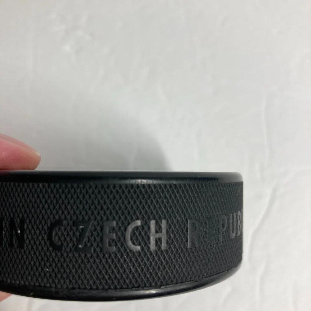 Vtg‎ Cleveland Lumber Jacks IHL Hockey Puck  Black Made in Slovakia Flaw